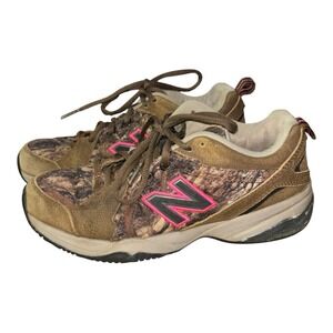 New Balance 608 v4 Camo Pink Women's 8 B Cross Training Shoes Rare Y2K WX608V4C